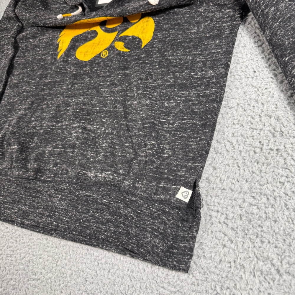 Colosseum Iowa Hawkeyes Hoodie Womens Small Black/Gray Lightweight University - Picture 5 of 8
